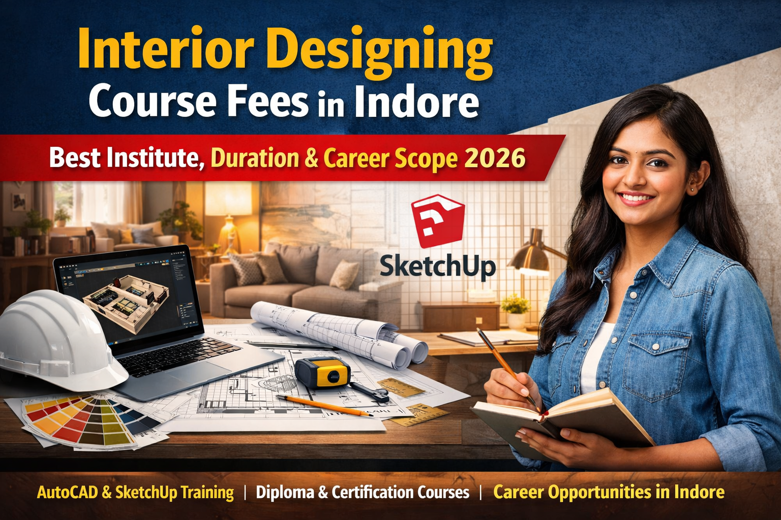 Best Interior Designing Institute in Indore with Placement and Practical Training